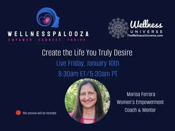 Wellnesspalooza 2025 Δημιουργήστε τη ζωή που επιθυμείτε με τη Marisa Ferrera